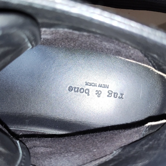 Rag & Bone High Top Sneakers 39.5 leather black - Picture 10 of 16